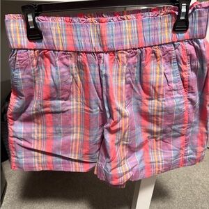 NWT JCrew Plaid Pink & Blue Shorts